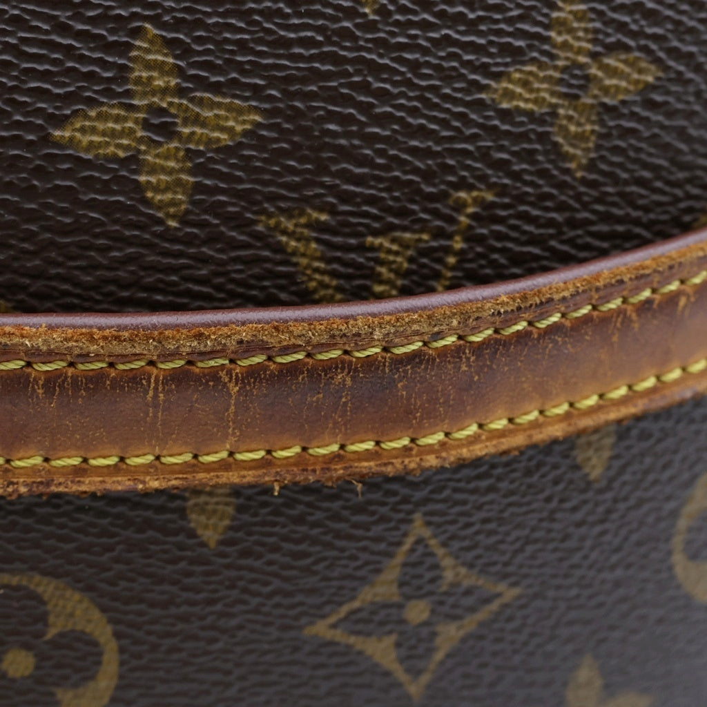 LOUIS VUITTON(ルイヴィトン) モノグラム ブロワ ショルダーバッグ ブラウン レザー×PVC M51221 ゴールド金具 レディース