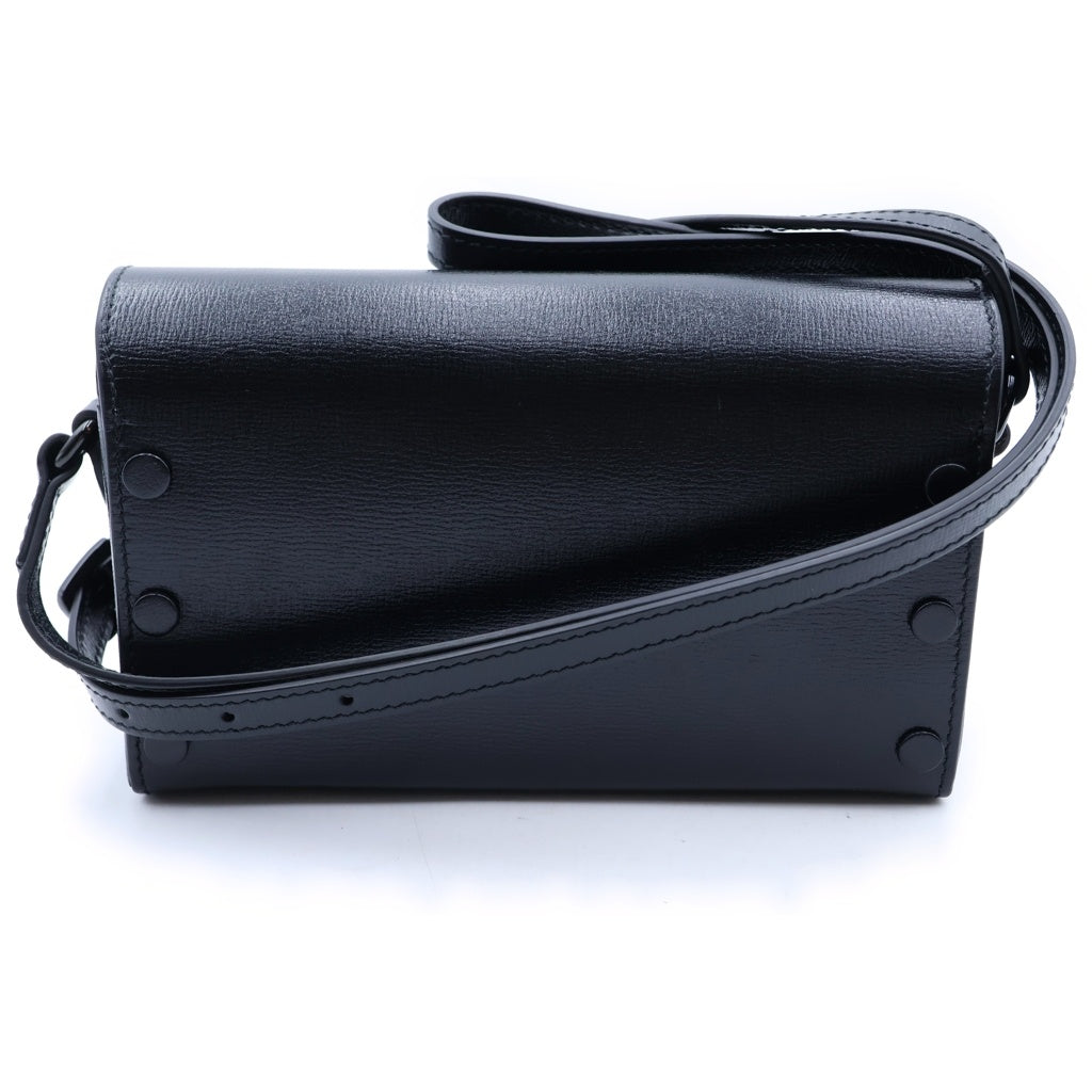 GUCCI(グッチ) ホースビット ショルダーバッグ ミニバッグ ブラック レザー 699296 ブラック金具 レディース