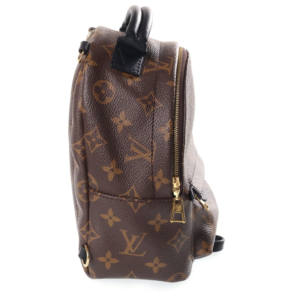 LOUIS VUITTON(ルイヴィトン) モノグラム パームスプリングス バックパックミニ リュック ブラウン PVC×レザー M44873 ICタイプ レディース