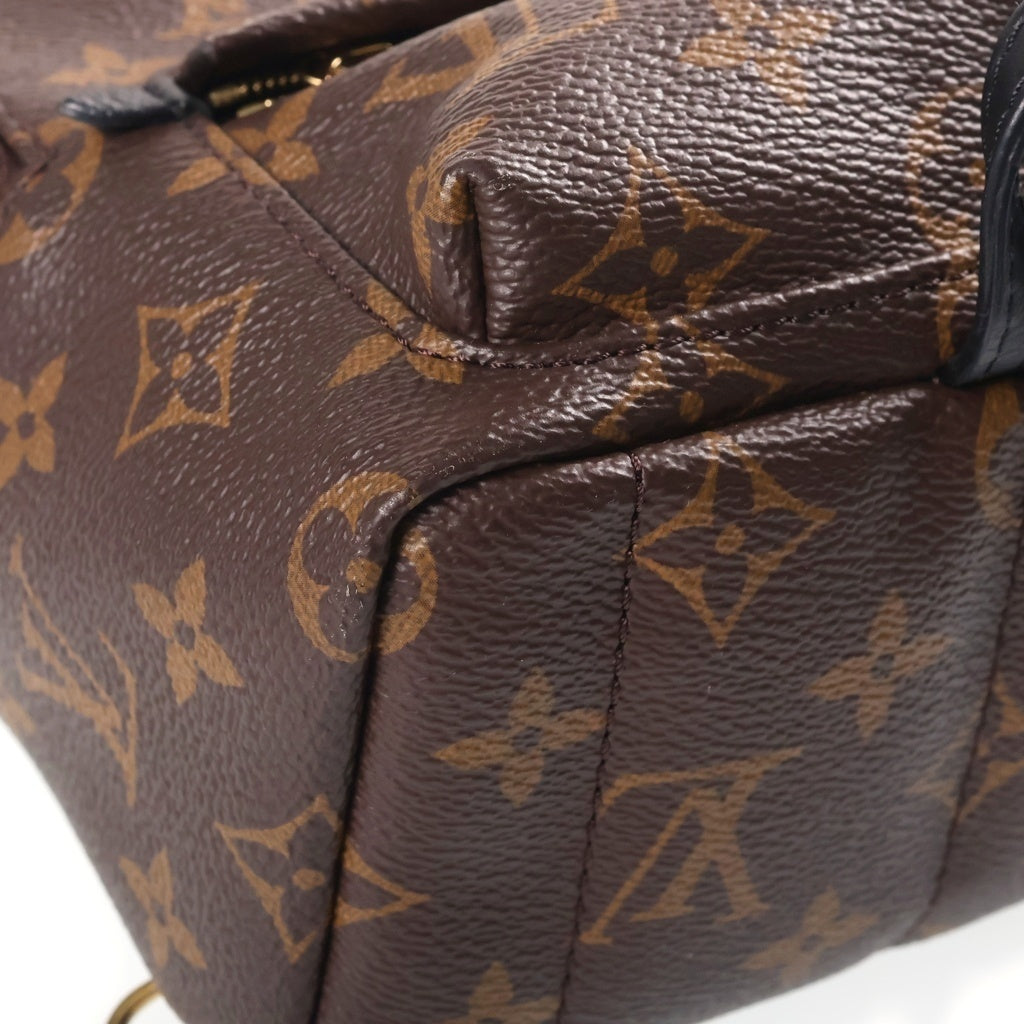 LOUIS VUITTON(ルイヴィトン) モノグラム パームスプリングス バックパックミニ リュック ブラウン PVC×レザー M44873 ICタイプ レディース