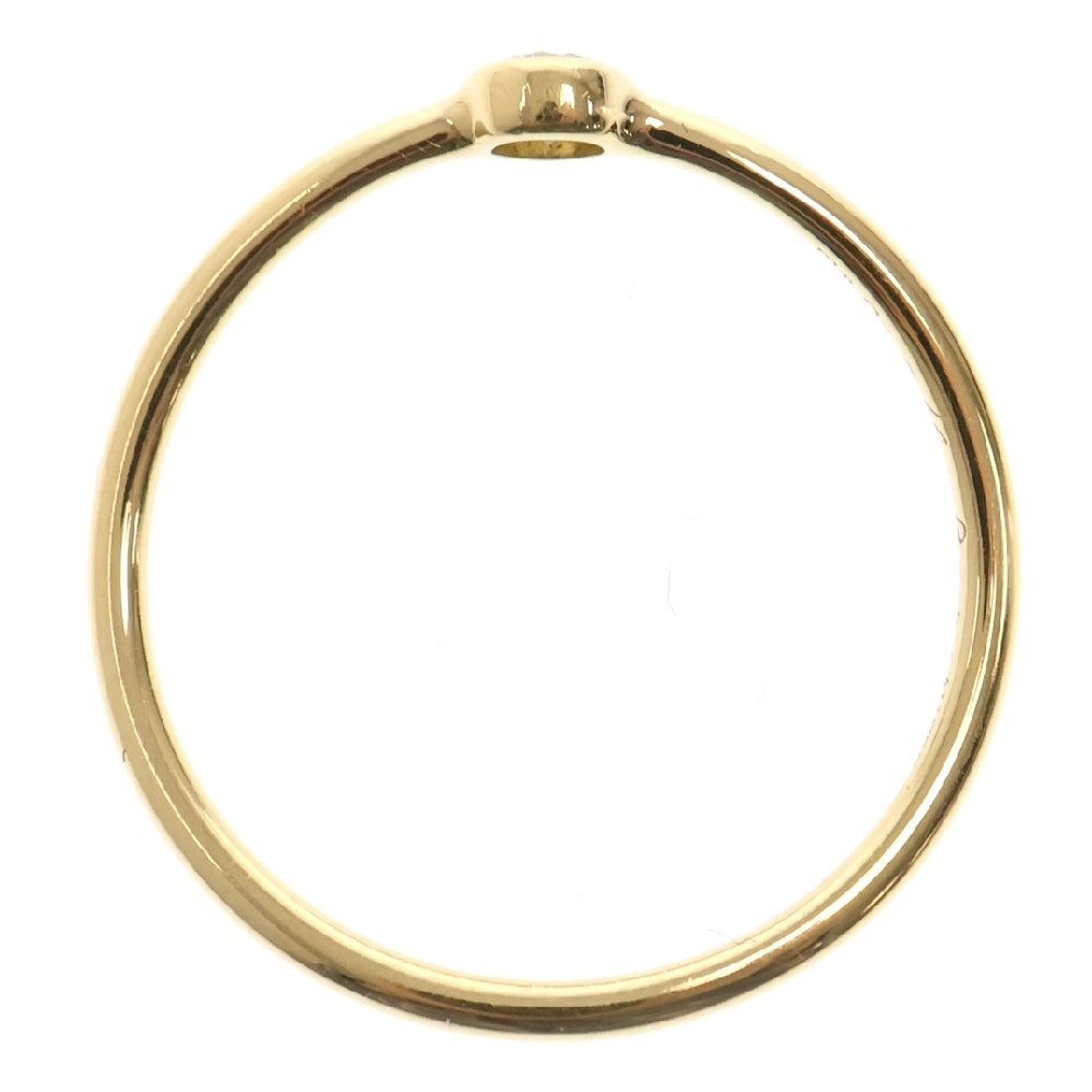 TIFFANY&Co(ティファニー) ウェーブシングルロウ ダイヤモンド リング Au750 指輪 YG イエローゴールド アクセサリー ジュエリー