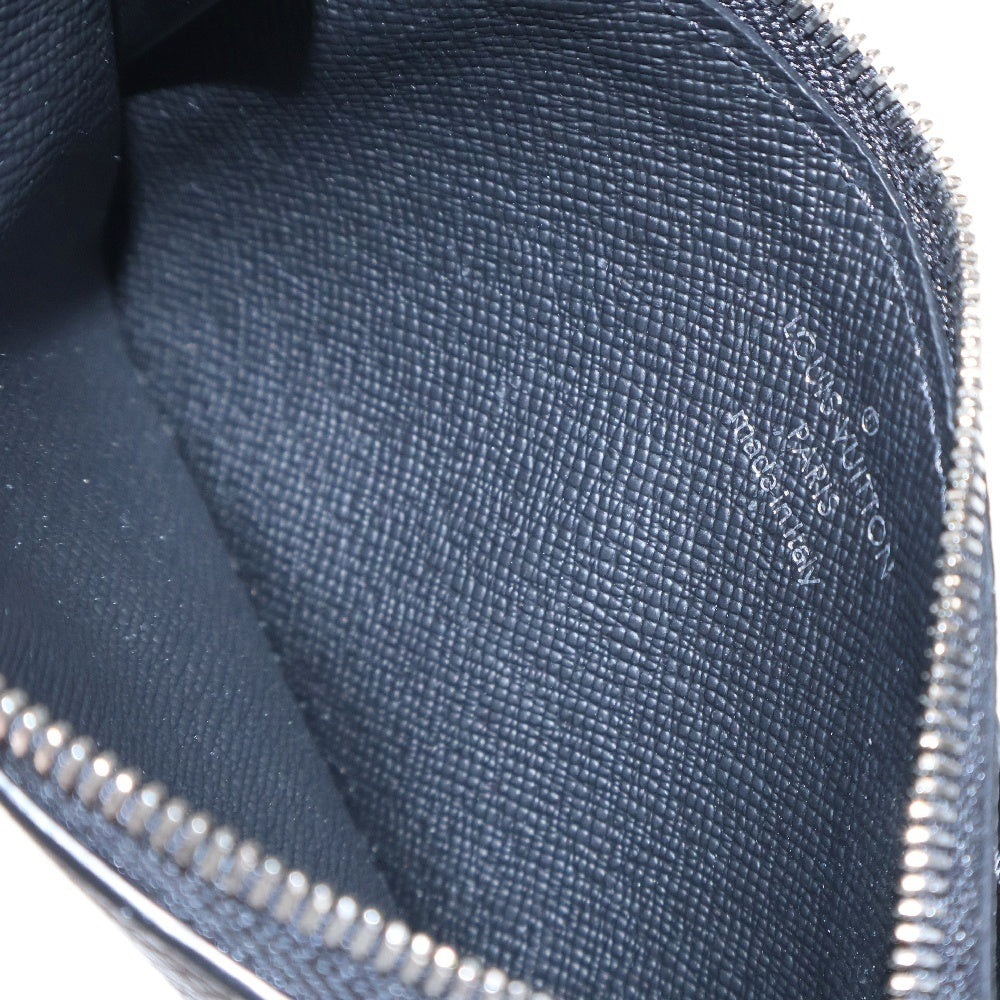 LOUIS VUITTON(ルイヴィトン) タイガ コインカードホルダー コインケース カードケース 小物入れ ブラック レザー シルバー金具 RFID M62914