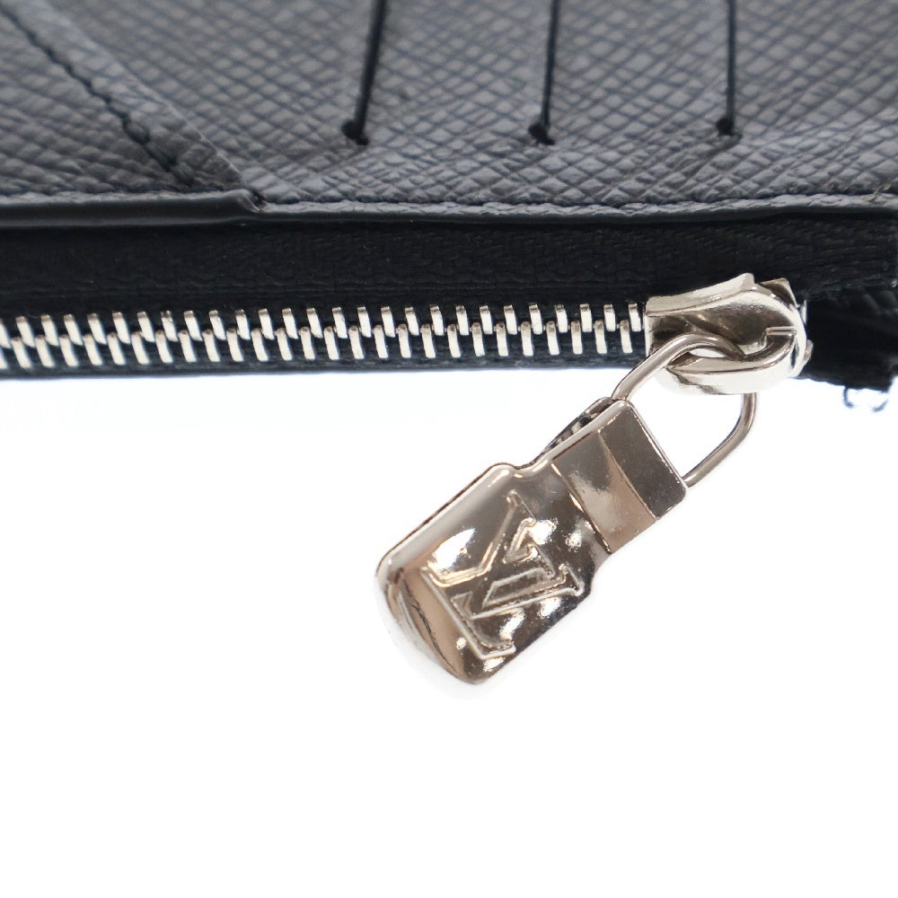 LOUIS VUITTON(ルイヴィトン) タイガ コインカードホルダー コインケース カードケース 小物入れ ブラック レザー シルバー金具 RFID M62914