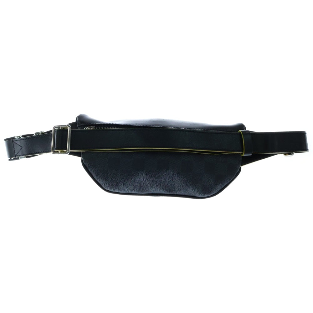 LOUIS VUITTON(ルイヴィトン) ダミエ グラフィット リンク ロゴ バムバッグ ウエストポーチ ショルダーバッグ ブラック N40276