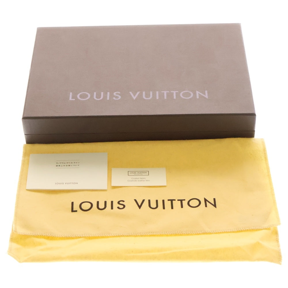 LOUIS VUITTON(ルイヴィトン) ダミエ ポシェットアクセシワール ポーチ ミニバッグ ブラウンゴールド金具 レザー×PVC N51985