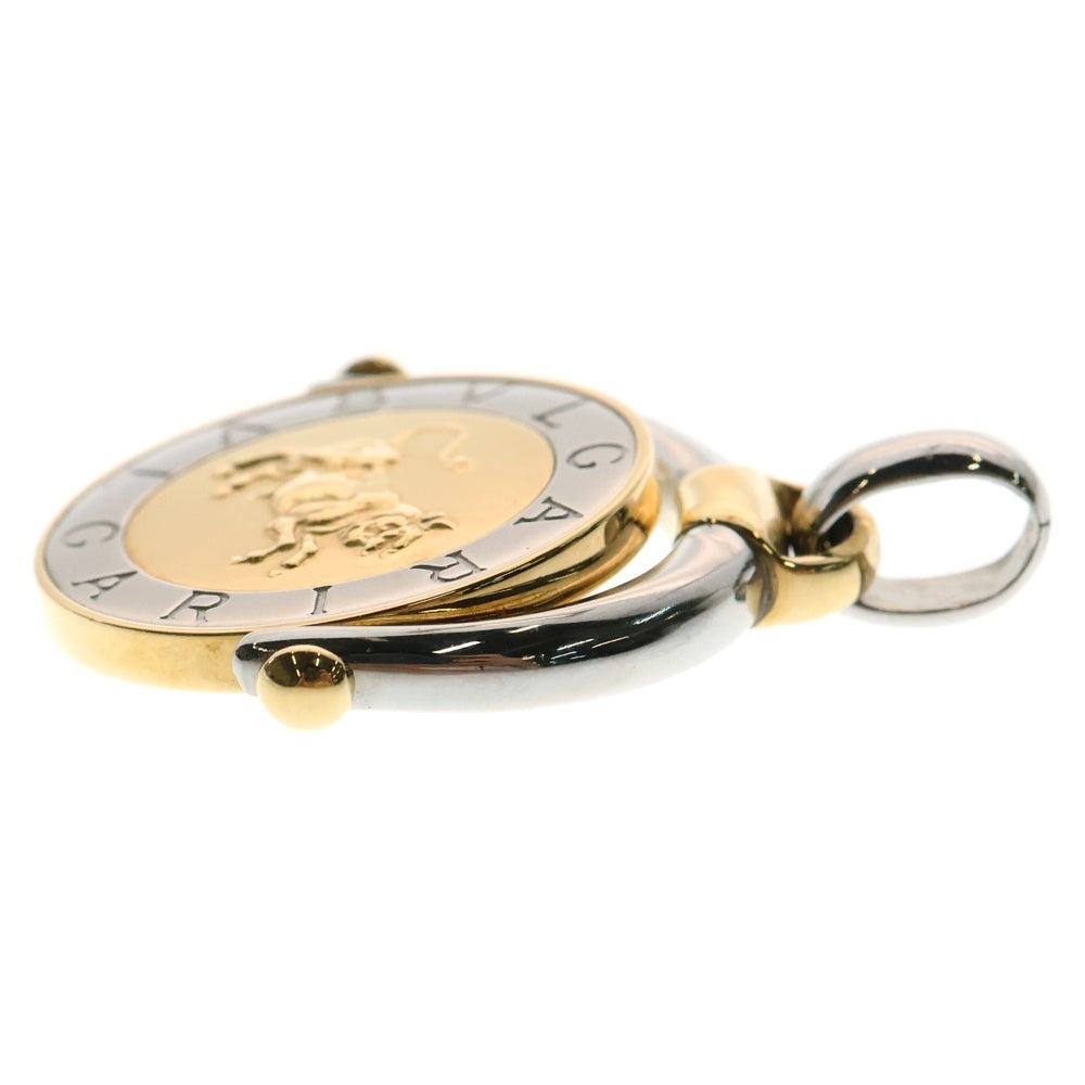 BVLGARI(ブルガリ) ホロスコープ ネックレストップ ペンダント 750YG/SS イエローゴールド ステンレス ジュエリー