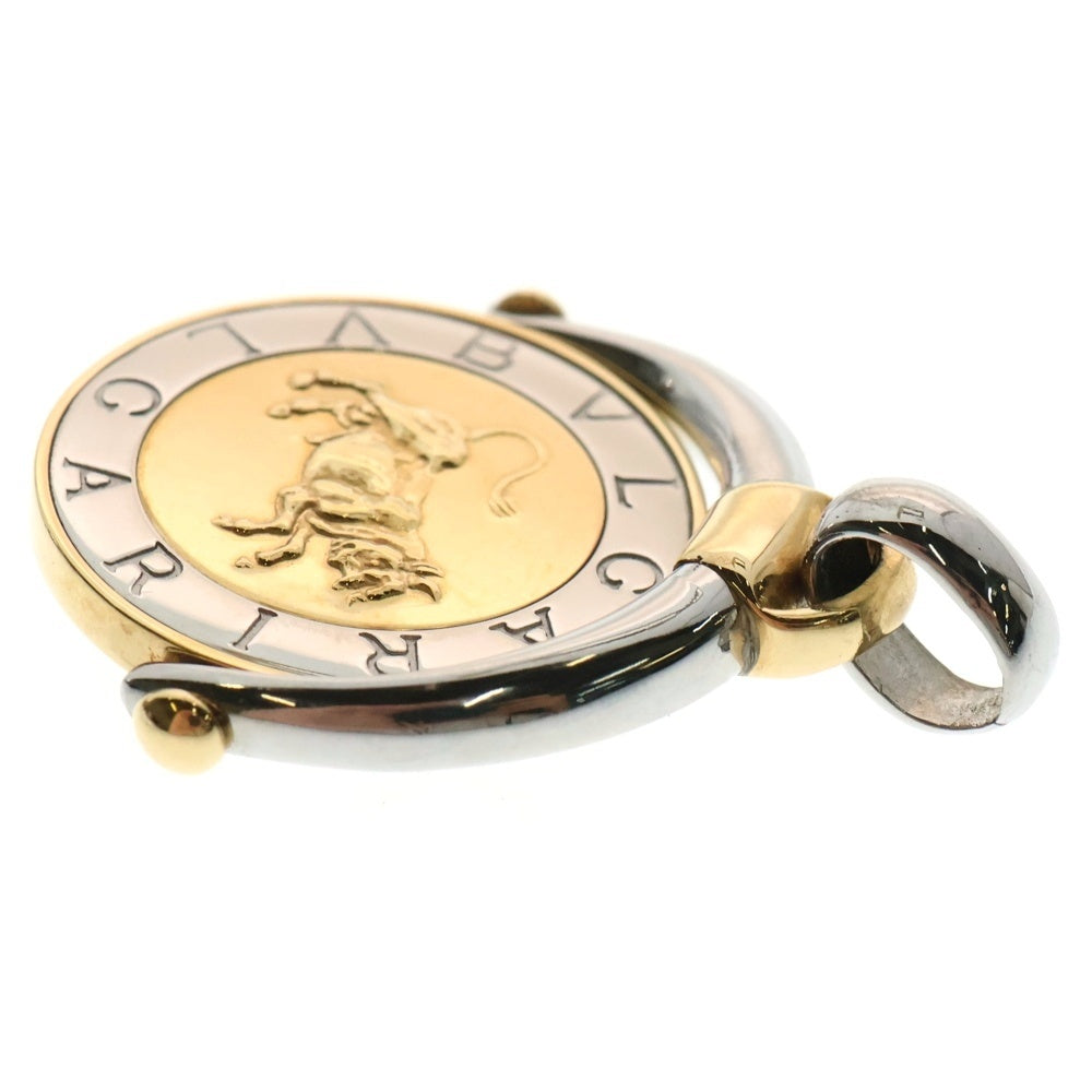 BVLGARI(ブルガリ) ホロスコープ ネックレストップ ペンダント 750YG/SS イエローゴールド ステンレス ジュエリー