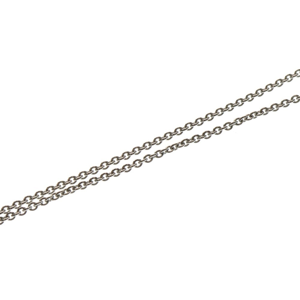 HERMES(エルメス) エヴァーシェーヌダンクル メレダイヤ チェーンネックレス Au750WG シルバー レディース