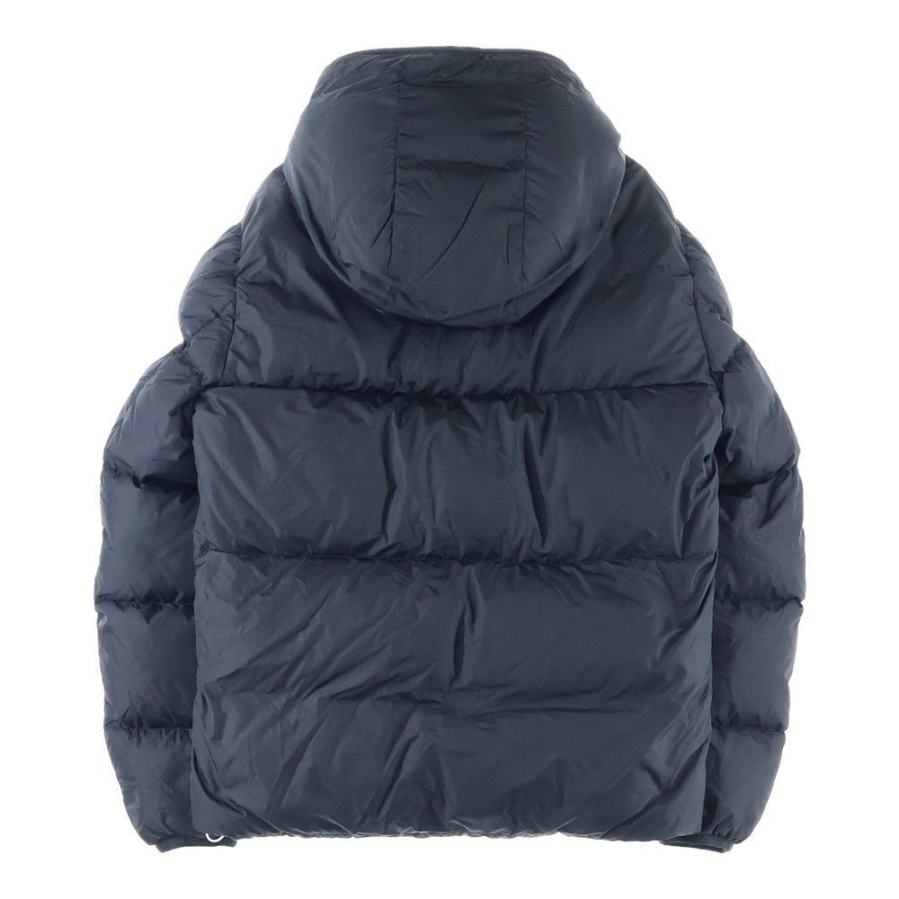 MONCLER(モンクレール) 19AW MONTCLA モンクラー ロゴ刺繍 ラバーワッペン フーデッド ジップアップ ダウンジャケット ブラック E20914194385 C0300