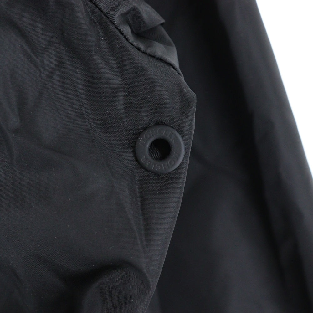 MONCLER MA1スタイル ジップアップ ナイロン ジャケット ブラック MONCLER MA1スタイル ジップアップ ナイロン ジャケット ブラック