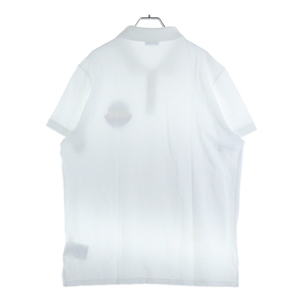 MONCLER(モンクレール) MAGLIA POLO 胸ワッペン 半袖ポロシャツ ホワイト F10918A70400