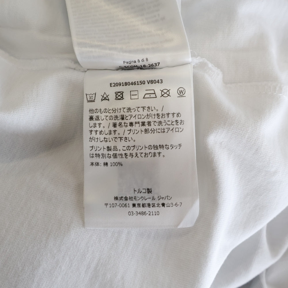 MONCLER(モンクレール) 19AW ロゴ モンダック 半袖Tシャツ ホワイト E20918046150