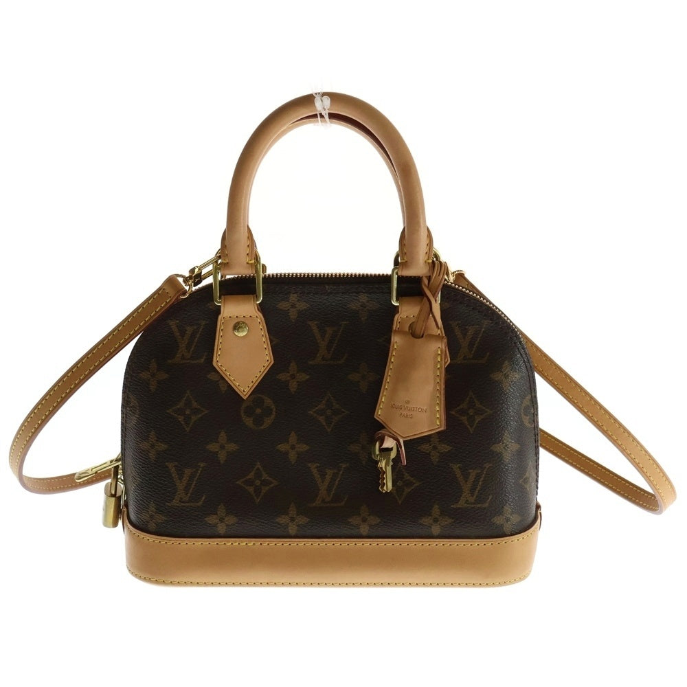 LOUIS VUITTON(ルイヴィトン) モノグラム アルマBB 2WAYバッグ ハンドバッグ ショルダーバッグ ブラック ゴールド金具 レザー×PVC M46990