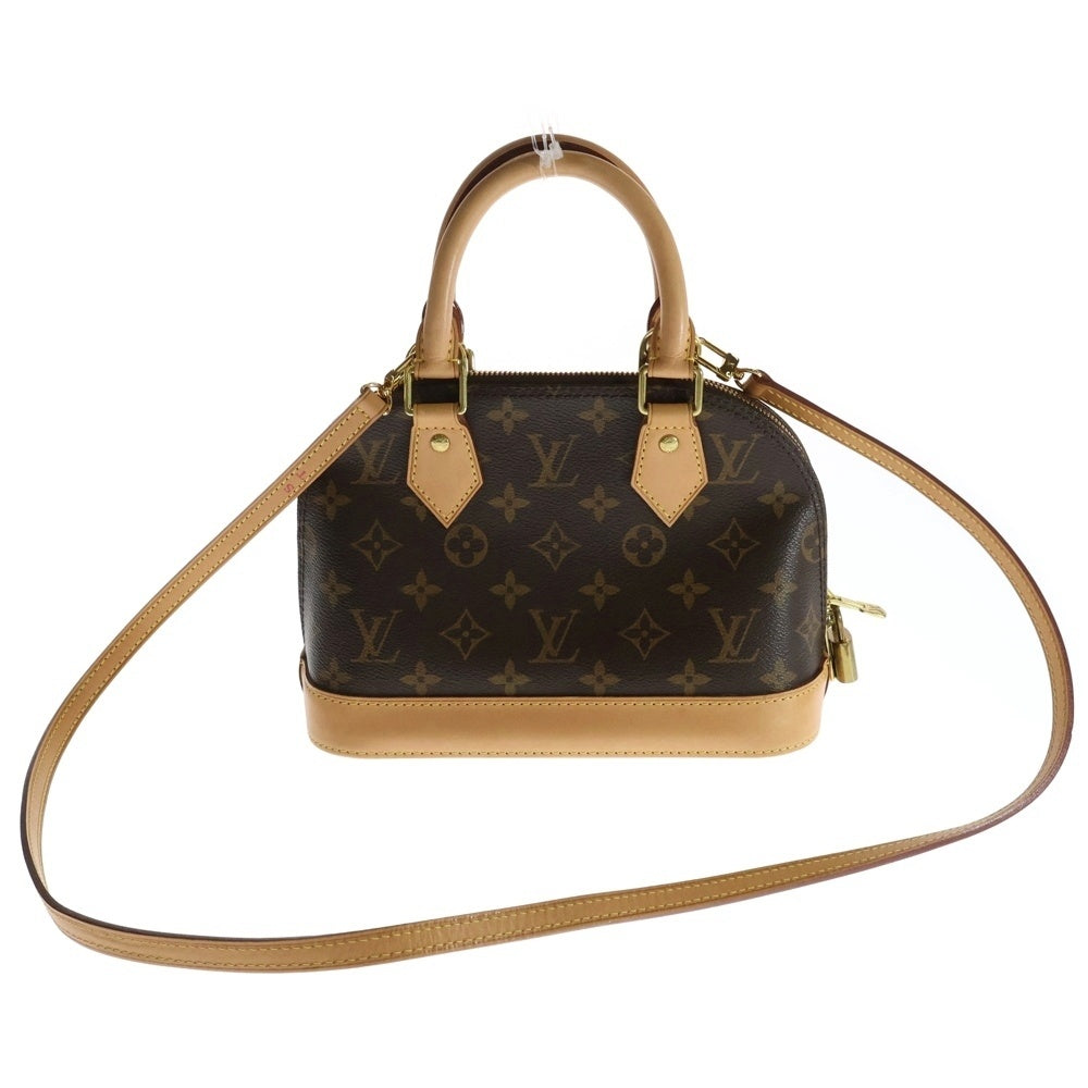 LOUIS VUITTON(ルイヴィトン) モノグラム アルマBB 2WAYバッグ ハンドバッグ ショルダーバッグ ブラック ゴールド金具 レザー×PVC M46990