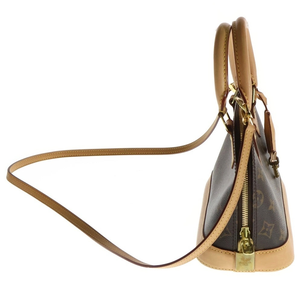 LOUIS VUITTON(ルイヴィトン) モノグラム アルマBB 2WAYバッグ ハンドバッグ ショルダーバッグ ブラック ゴールド金具 レザー×PVC M46990