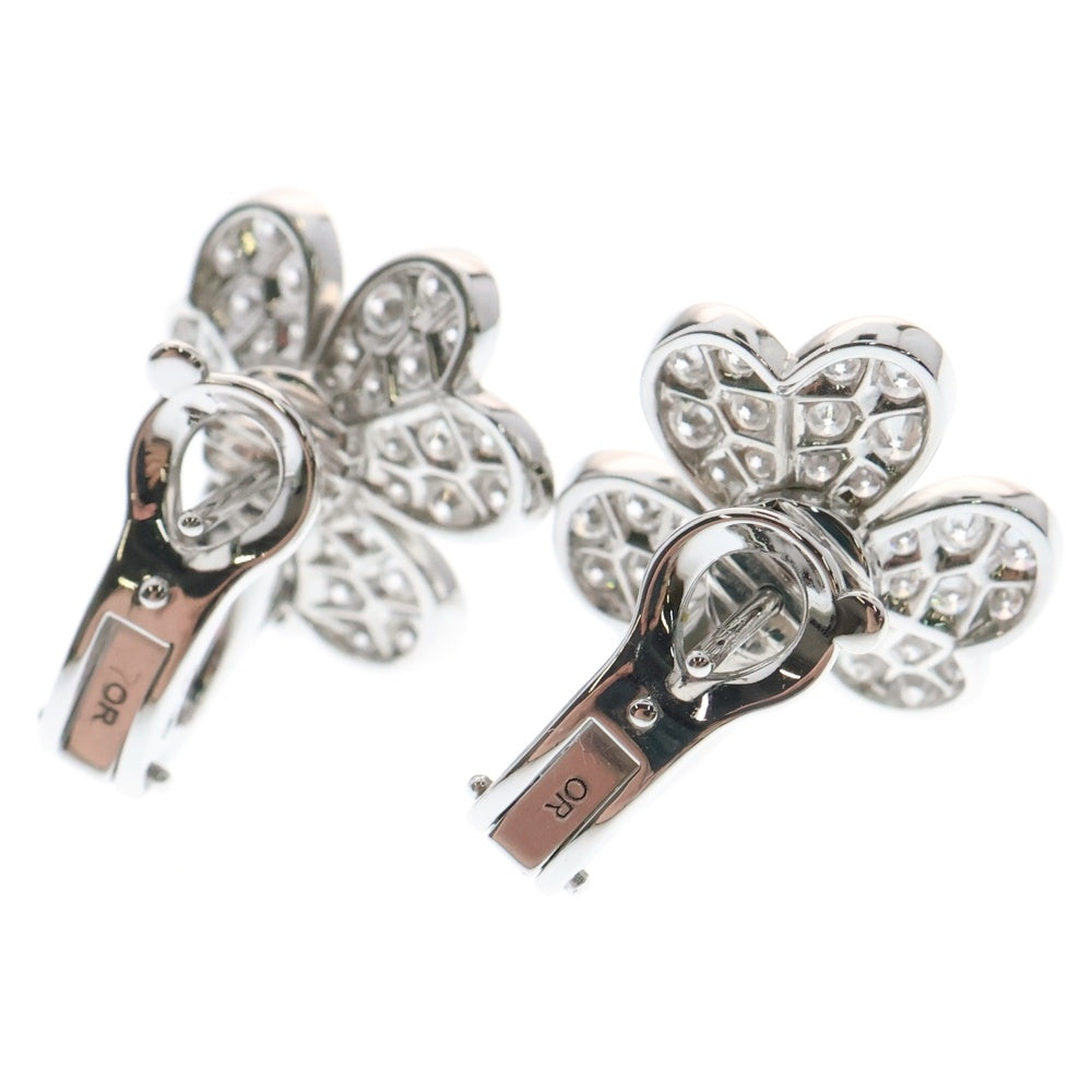 Van Cleef & Arpels(ヴァンクリーフアンドアーペル) フリヴォル ダイヤ ピアス イヤリング スモール Au750 K18 WG ホワイトゴールド ジュエリー