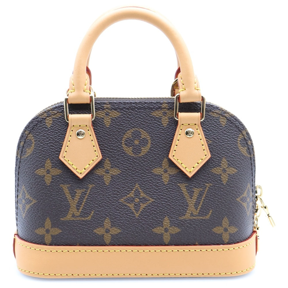 LOUIS VUITTON(ルイヴィトン) モノグラム ナノ アルマ 2wayショルダーバッグ ハンドバッグ ブラウン PVCレザー RFID M82717