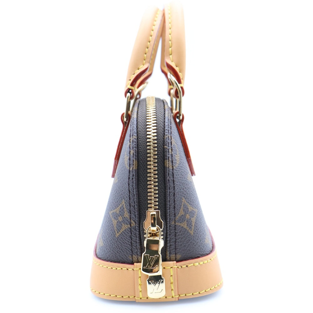 LOUIS VUITTON(ルイヴィトン) モノグラム ナノ アルマ 2wayショルダーバッグ ハンドバッグ ブラウン PVCレザー RFID M82717