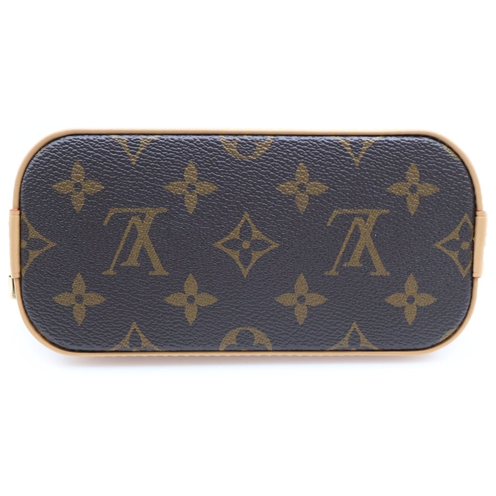 LOUIS VUITTON(ルイヴィトン) モノグラム ナノ アルマ 2wayショルダーバッグ ハンドバッグ ブラウン PVCレザー RFID M82717