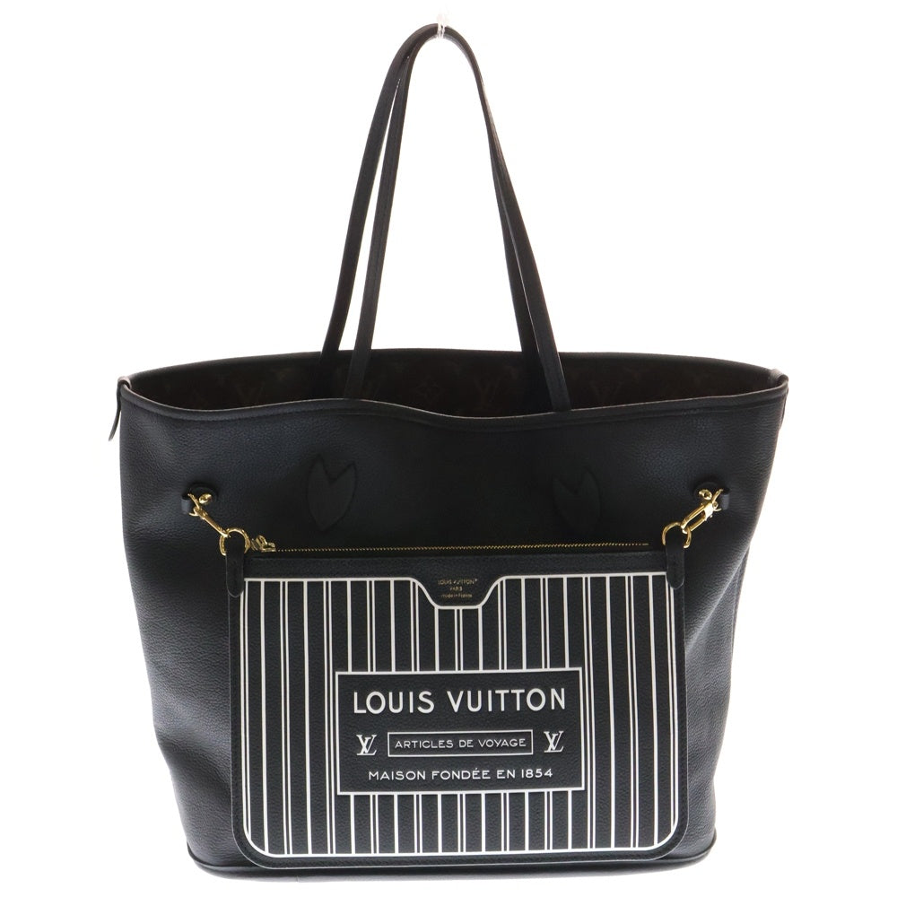 LOUIS VUITTON(ルイヴィトン) ネヴァーフル インサイド アウトMM モノグラム PVC レザー トートバッグ ゴールド金具 ブラウン/ブラック M11946