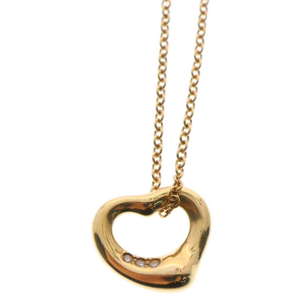 TIFFANY&Co(ティファニー) エルサペレッティ オープンハート ネックレス Au750 PG ピンクゴールド ジュエリー