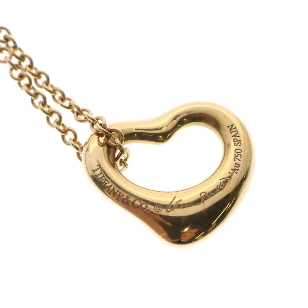 TIFFANY&Co(ティファニー) エルサペレッティ オープンハート ネックレス Au750 PG ピンクゴールド ジュエリー