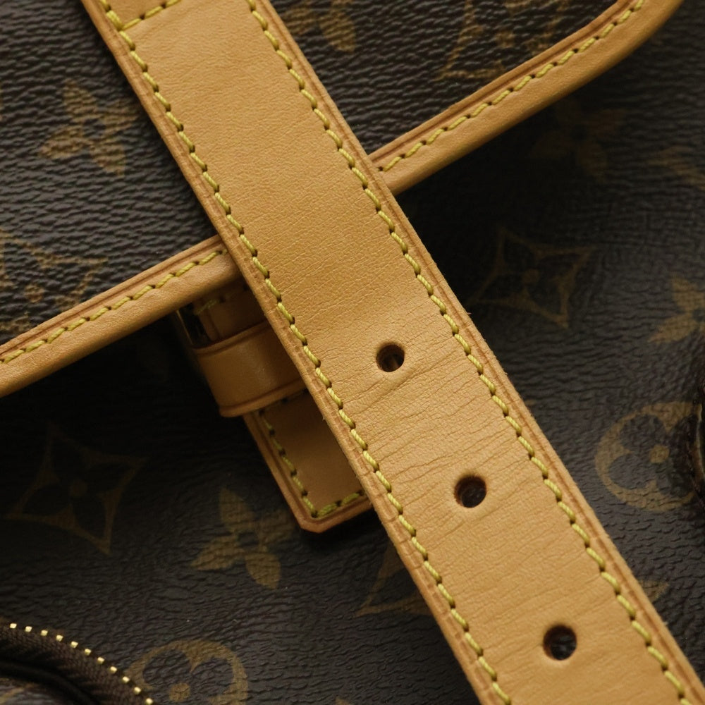 LOUIS VUITTON(ルイヴィトン) モノグラム サック アド ボスフォール バックパック リュックサック ゴールド金具 レザー×PVC ブラウン M40107