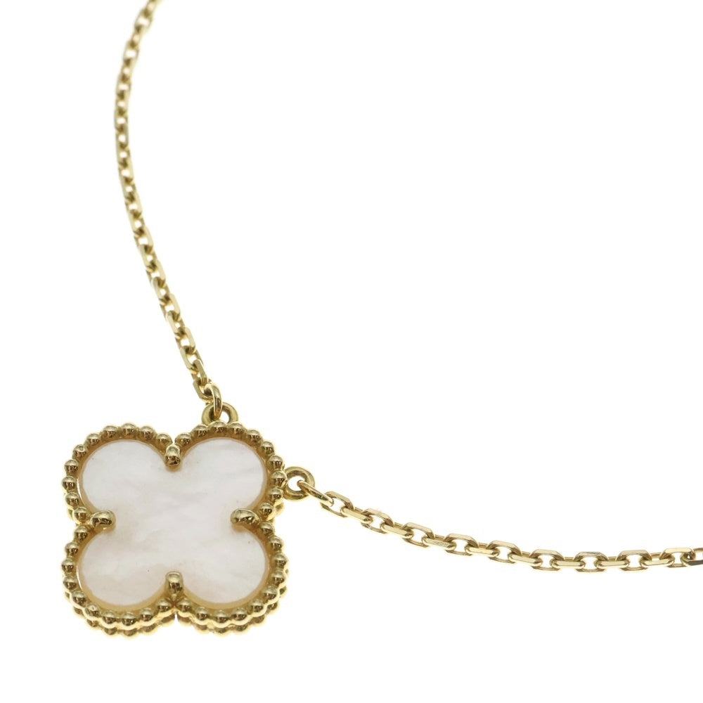 Van Cleef & Arpels(ヴァンクリーフアンドアーペル) ヴィンテージアルハンブラ ネックレス K18YG イエローゴールド マザーオブパール VCARA45900 ジュエリー