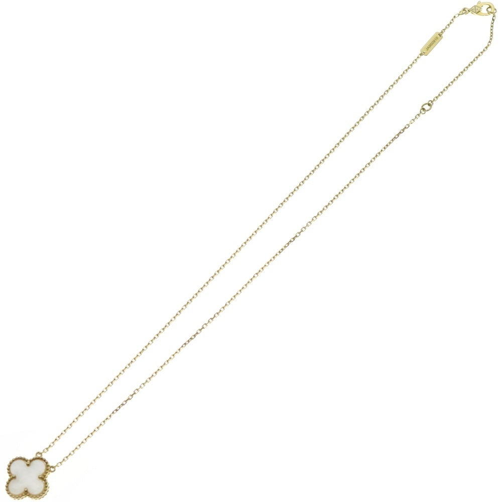 Van Cleef & Arpels(ヴァンクリーフアンドアーペル) ヴィンテージアルハンブラ ネックレス K18YG イエローゴールド マザーオブパール VCARA45900 ジュエリー