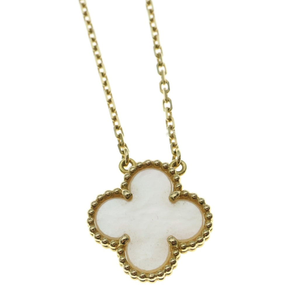 Van Cleef & Arpels(ヴァンクリーフアンドアーペル) ヴィンテージアルハンブラ ネックレス K18YG イエローゴールド マザーオブパール VCARA45900 ジュエリー
