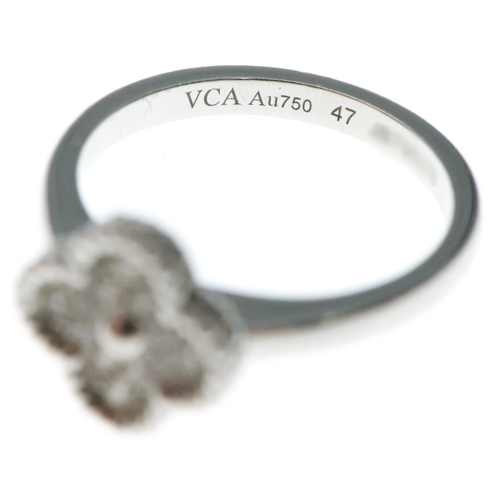 Van Cleef & Arpels(ヴァンクリーフアンドアーペル) スウィートアルハンブラ ダイヤモンド リング 指輪 ホワイトゴールド K18WG #47 VCAR085847 ジュエリー レディース