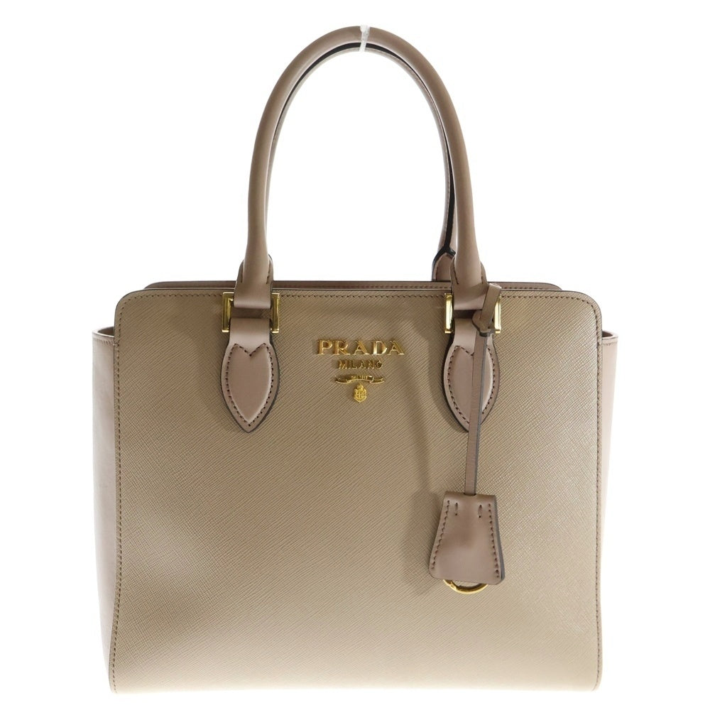PRADA(プラダ) サフィアーノ 2WAY ハンドバッグ ショルダーバッグ ベージュ レザー 1BA113