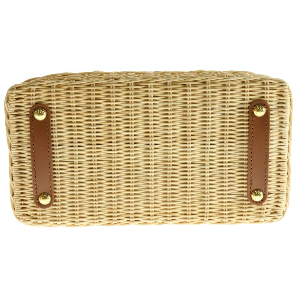 LOUIS VUITTON(ルイヴィトン) カプシーヌBB ラタン 2WAYバッグ ハンドバッグ ショルダーバッグ カゴバッグ ベージュ×ブラウン レザー ゴールド金具 M22173