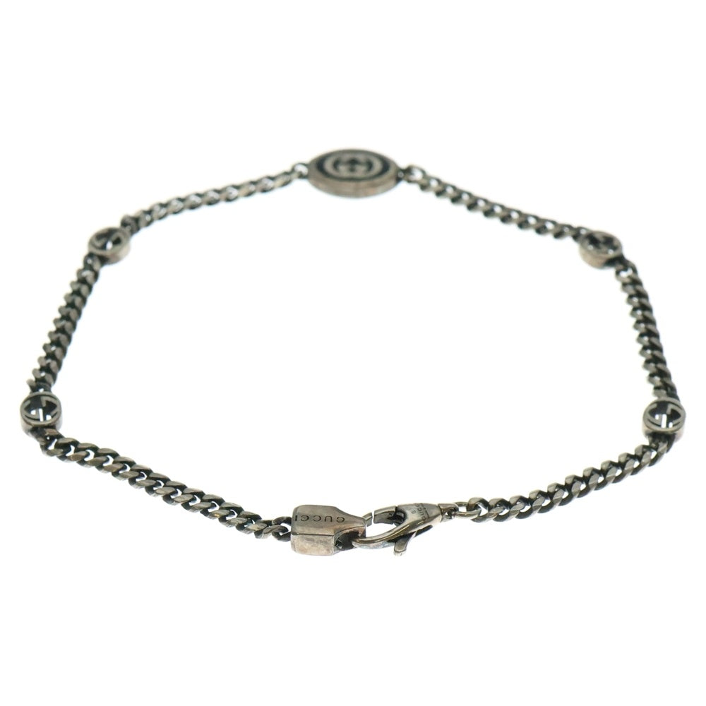 GUCCI(グッチ) インターロッキング ブレスレット チェーン シルバー Ag925 5.4g