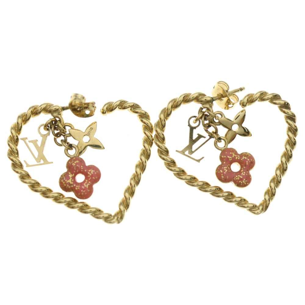 LOUIS VUITTON(ルイヴィトン) スウィートモノグラム ピアス イヤーアクセサリー ブークルドレイユインマイハート ゴールド M65948