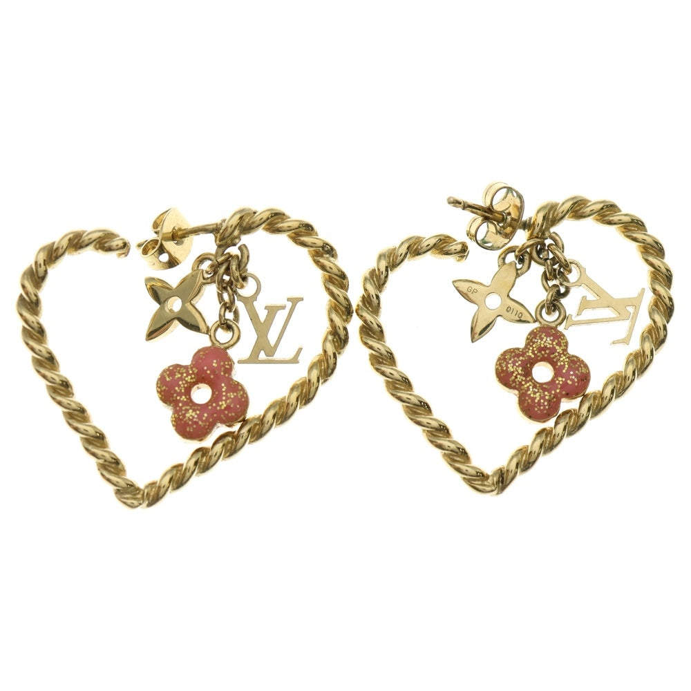 LOUIS VUITTON(ルイヴィトン) スウィートモノグラム ピアス イヤーアクセサリー ブークルドレイユインマイハート ゴールド M65948