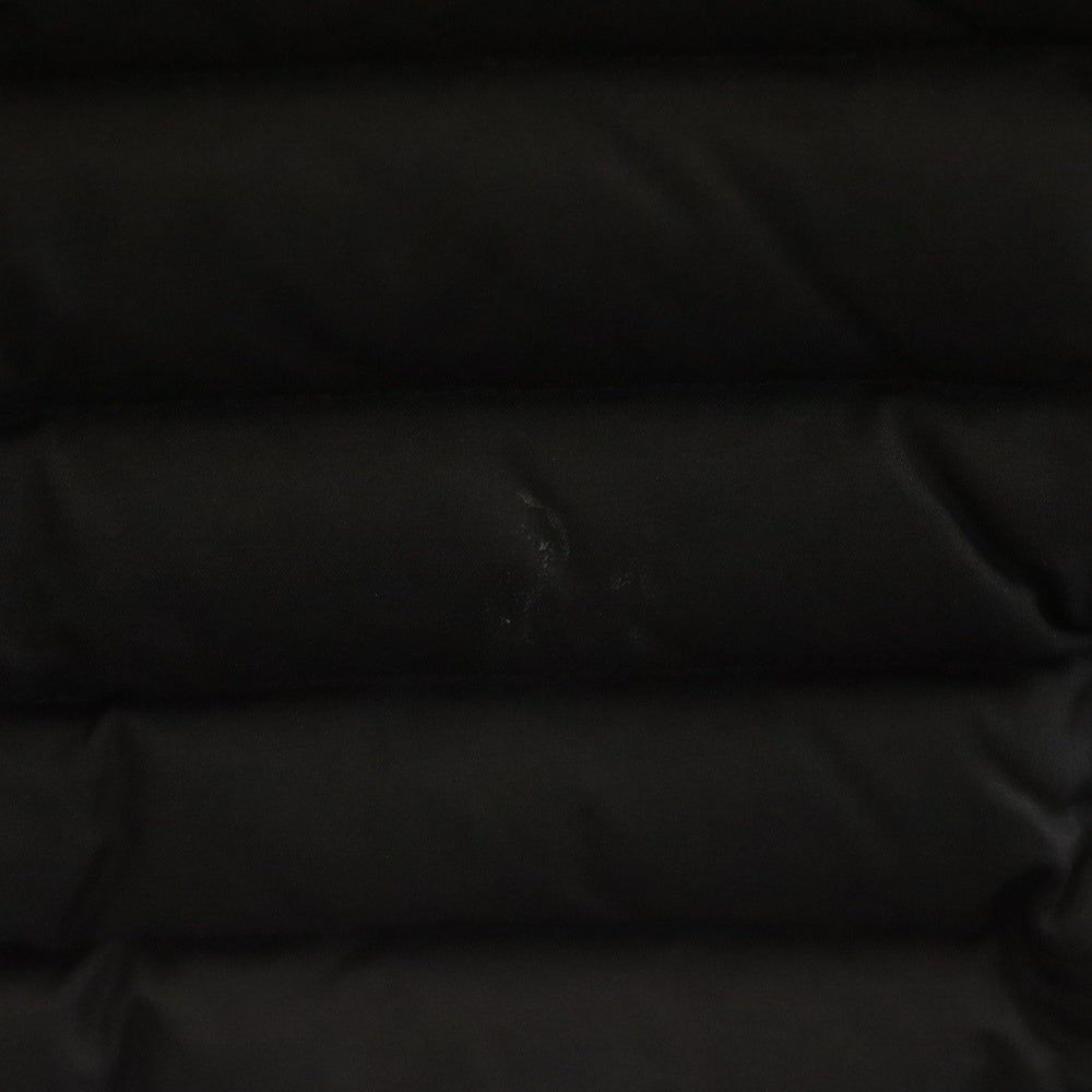 BALMAIN(バルマン) キルティング ノーカラー ジップデザイン バイカー ダウンジャケット ブラック