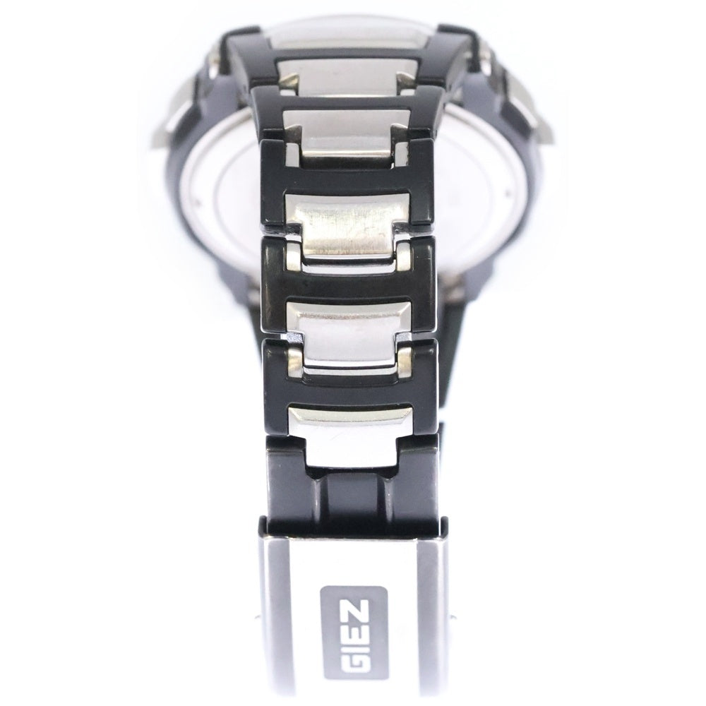 CASIO G-SHOCK(カシオ ジーショック) G-SHOCK ジーショック GIEZ SS/ソーラー 黒文字盤 ステンレススチール ウォッチ 腕時計 ブラック/シルバー GS-1200-9AJF