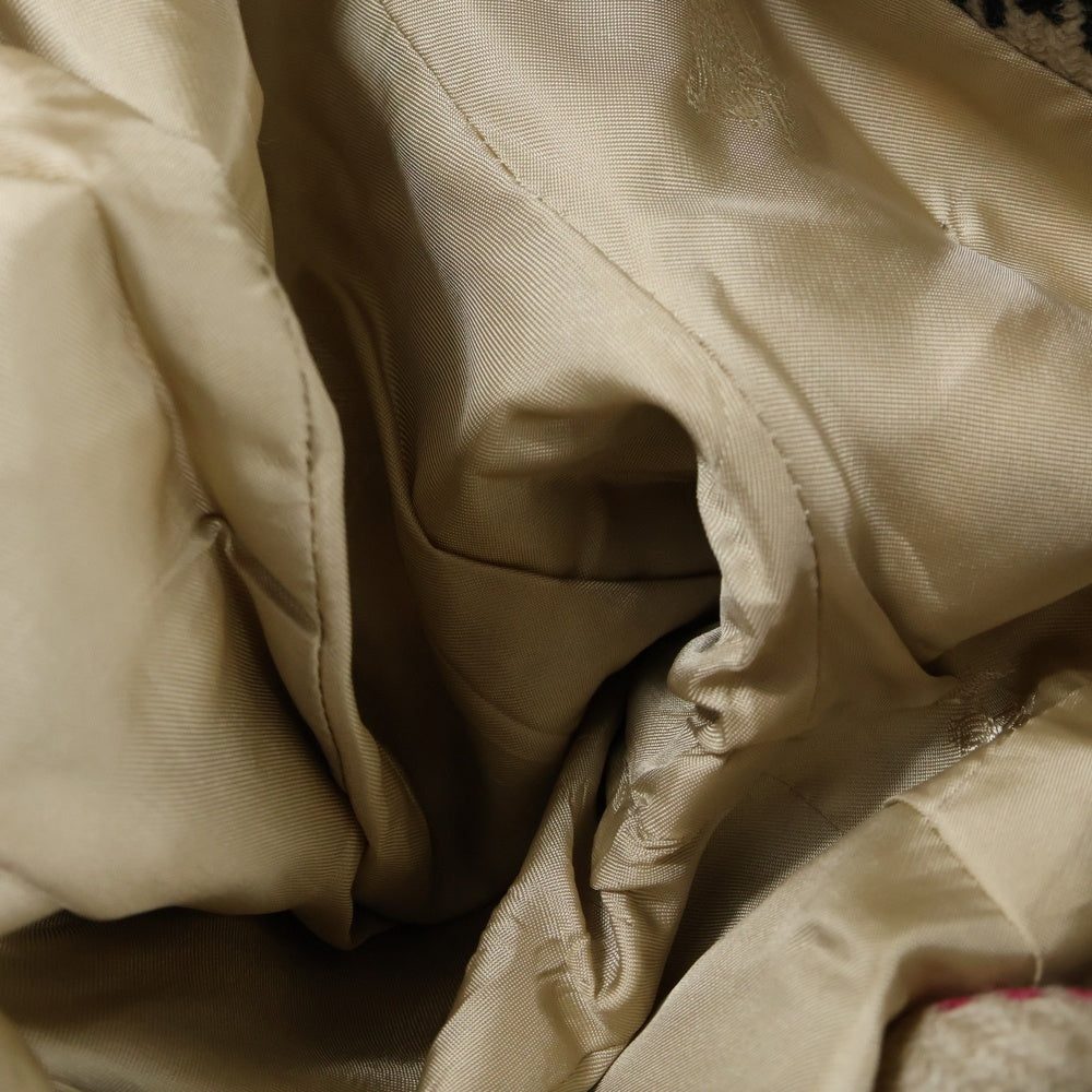 BURBERRY(バーバリー) ノバチェック総柄 ウールツイード ダブルブレスト ラグランスリーブ コート ベージュ