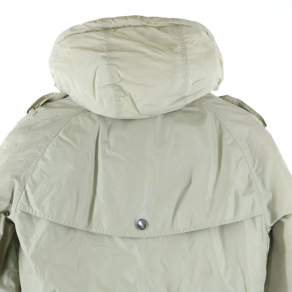 BURBERRY(バーバリー) 裏地ノバチェック柄 アンサンブル ナイロン 中綿 フーデッド ジップアップ ジャケット スナップボタン トレンチコート ベージュ 3667560