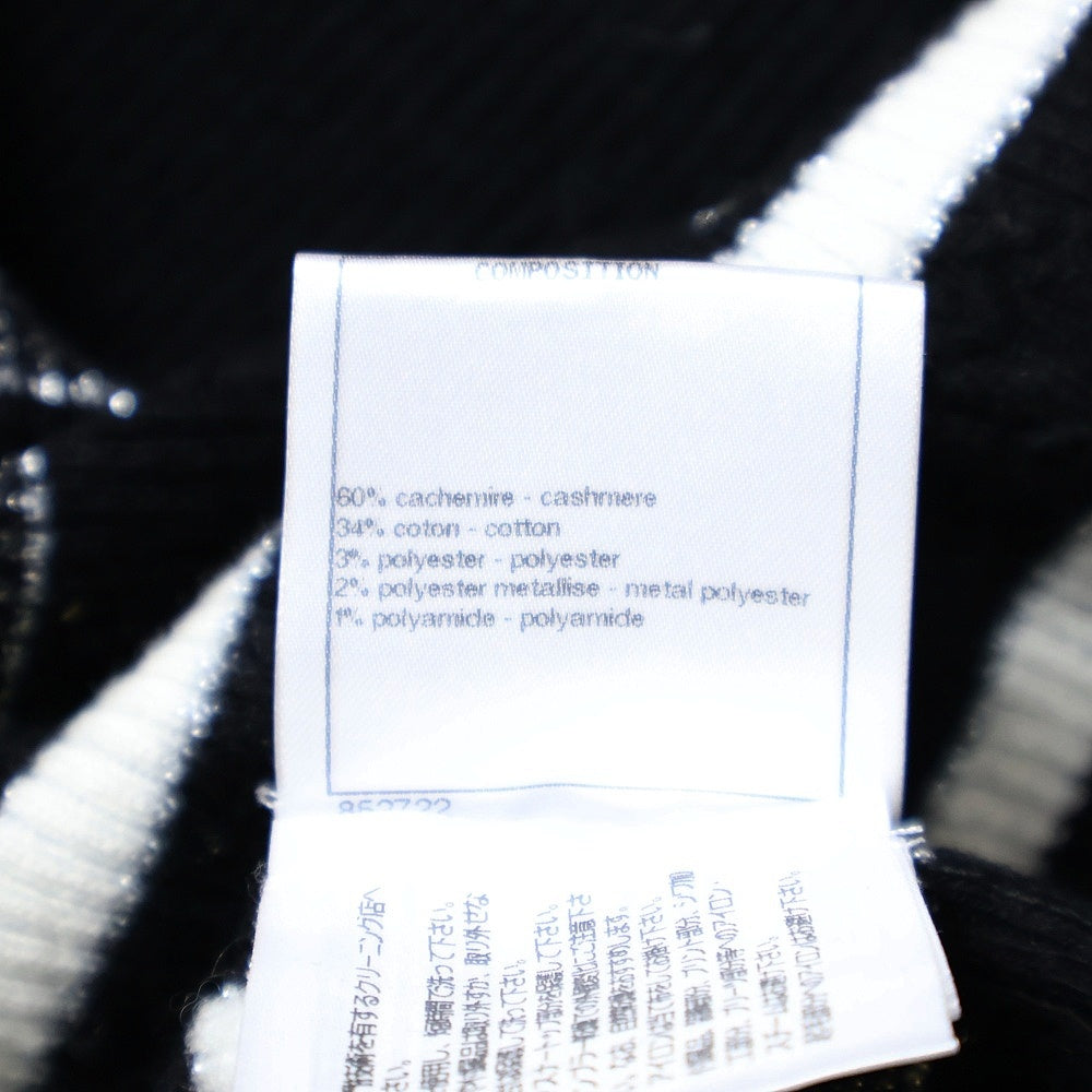 CHANEL(シャネル) ココマークボーダー半袖ニット ブラック レディース P73505K10522