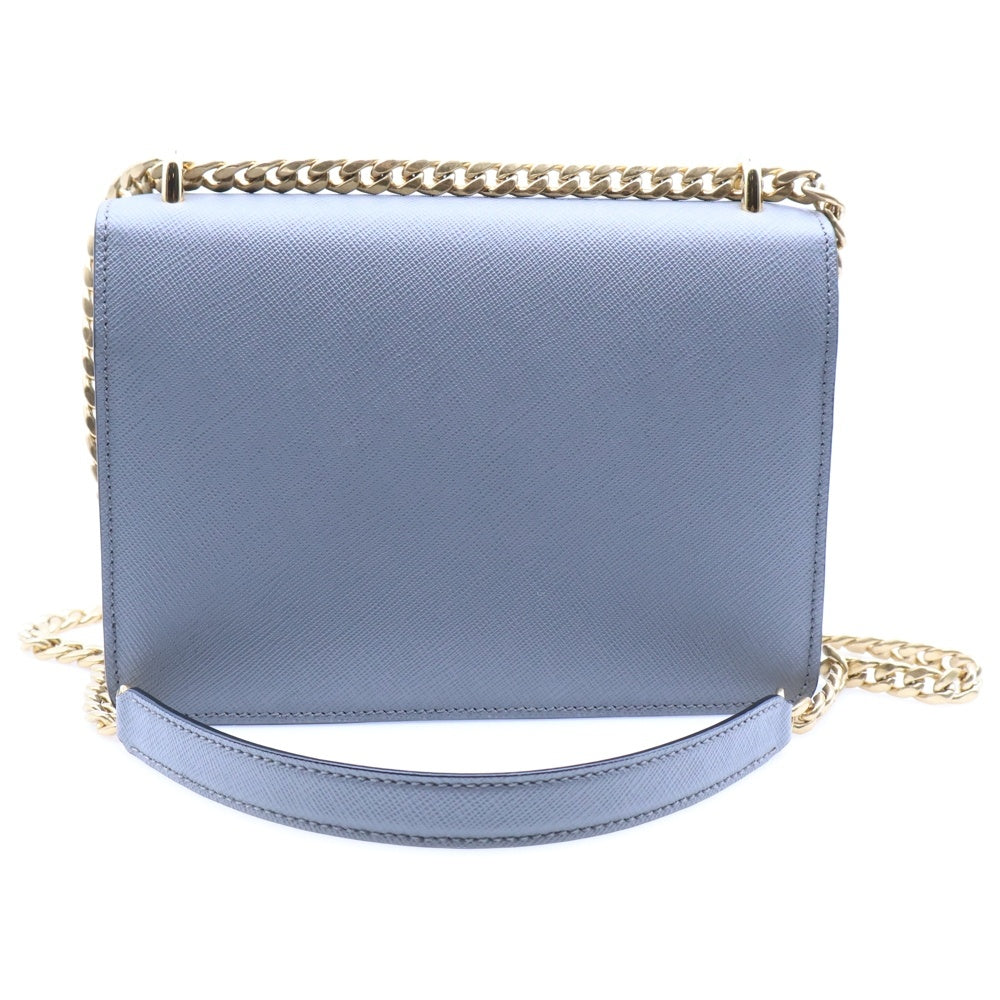 PRADA(プラダ) チェーンショルダーバッグ グレー サフィアーノレザー 1BD200
