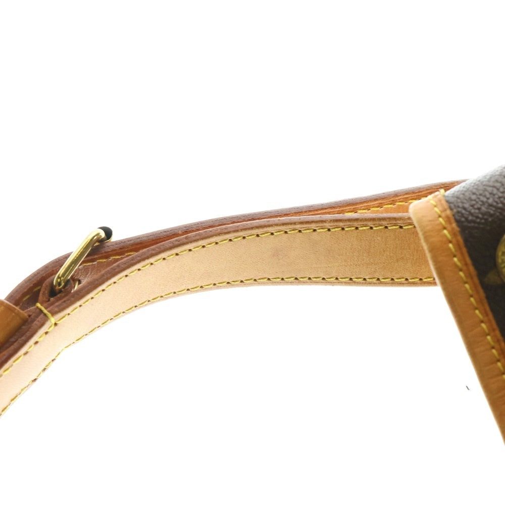 LOUIS VUITTON(ルイヴィトン) モノグラム プチバケットハンドバッグ ワンショルダーバッグ 巾着バッグ ブラウン ゴールド金具 レザー×PVC M42226