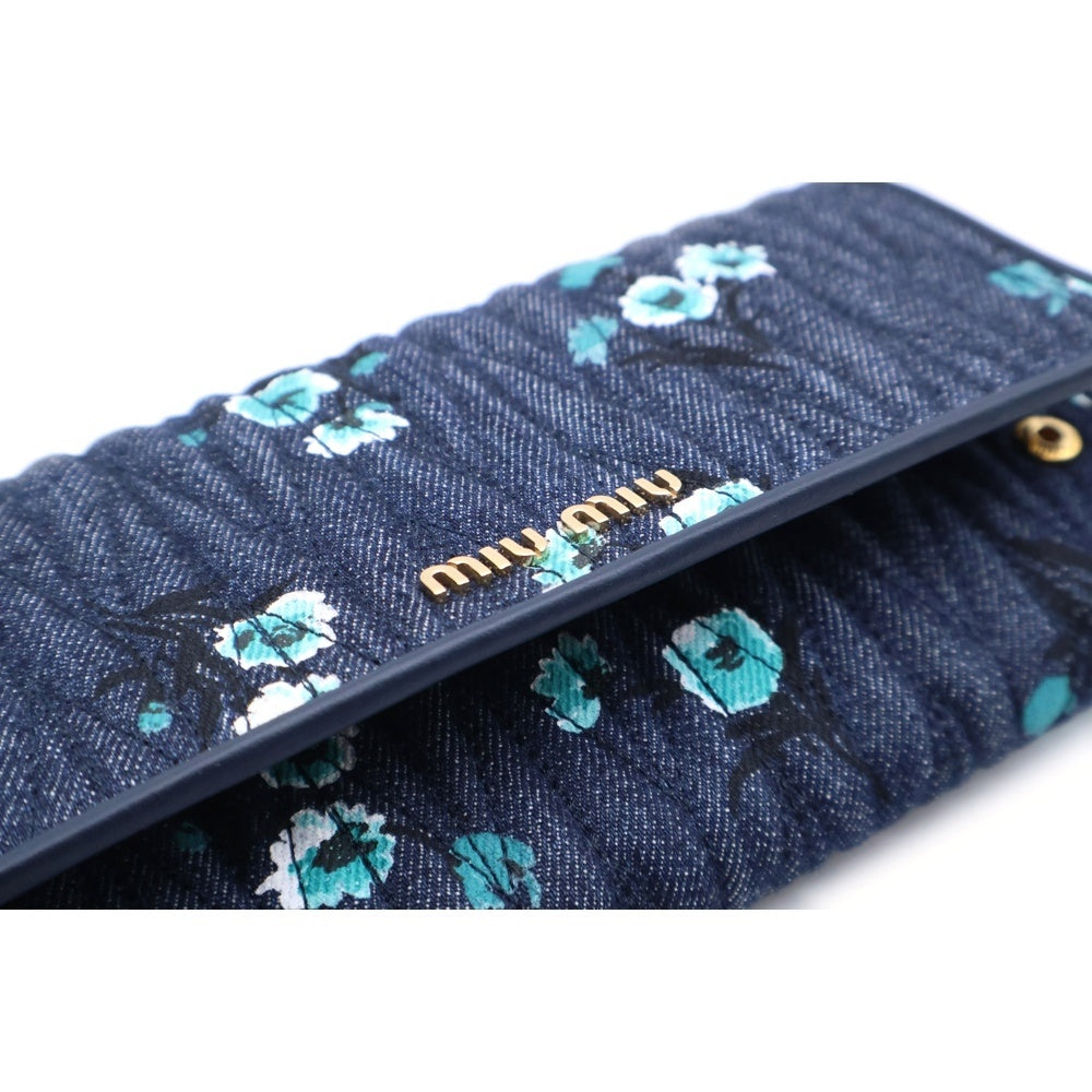 miumiu(ミュウミュウ) 花柄プリント 長財布 ロングウォレット カード