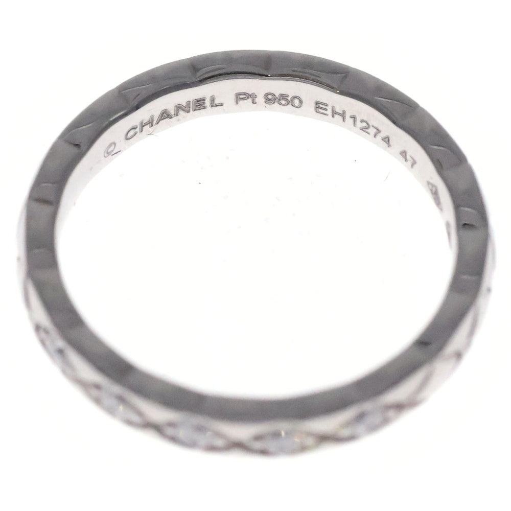 CHANEL(シャネル) ココクラッシュ 5PD リング Pt950 プラチナ #47 指輪 ジュエリー