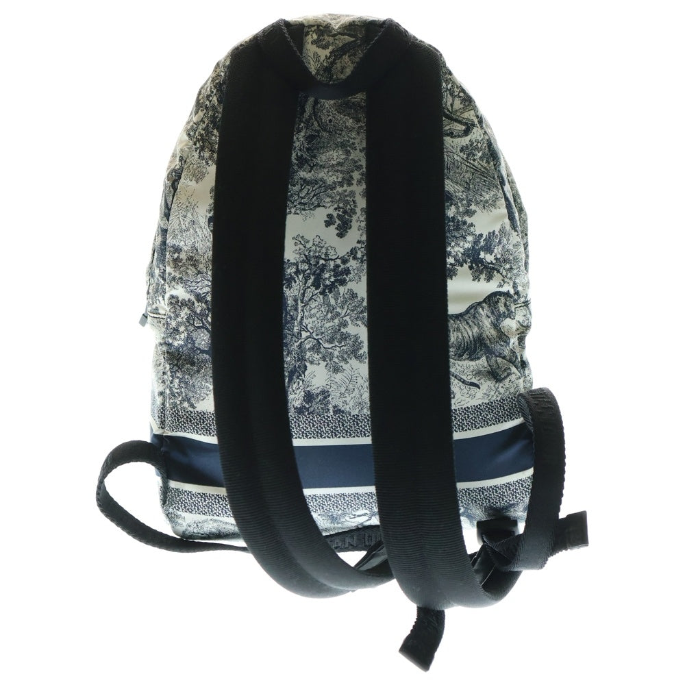 Christian Dior(クリスチャンディオール) トワルドジュイ ミニリュックサック バックパック ホワイト×ネイビー ナイロン M6108SNTJ