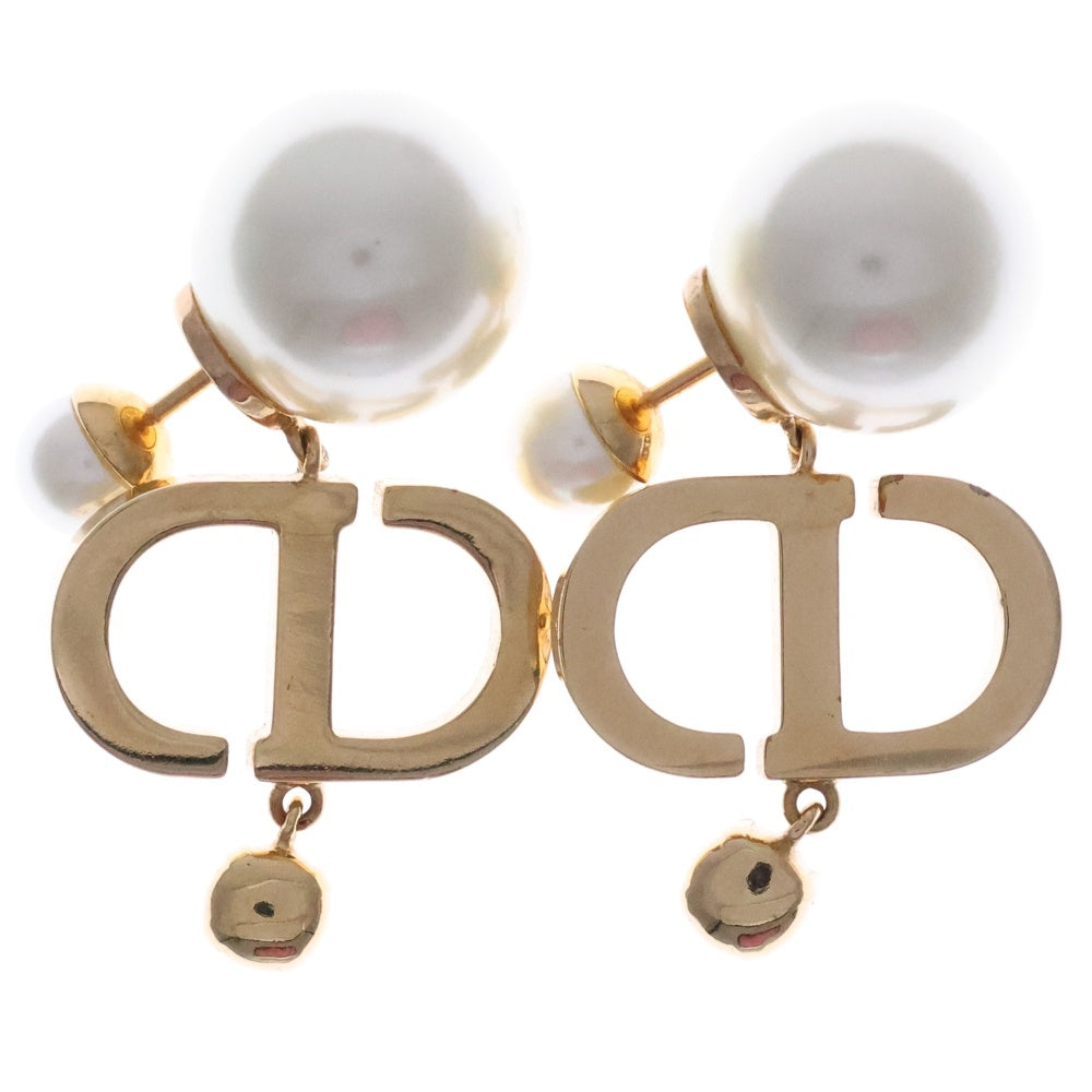 Dior ゴールド×パール CDモチーフ ピアス Christian Dior(クリスチャンディオール) CDロゴ トライバル ライン