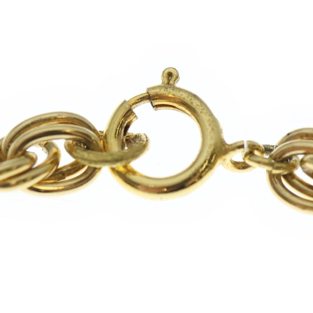 CHANEL(シャネル) ラインストーン ココマーク チョーカー ネックレス チェーン ゴールド