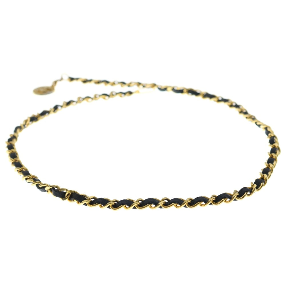 CHANEL(シャネル) ココマーク チェーンベルト ブラック×ゴールド