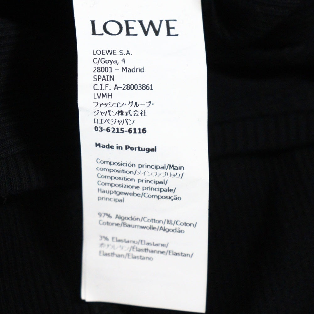 LOEWE(ロエベ) アナグラム刺繍ロゴタンクドレスマキシノースリーブワンピース ブラック S359Y51X67